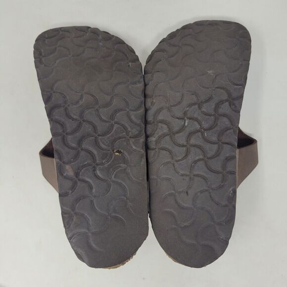 Birkenstock Sandal Women EU35 US4.5 Gizeh Brown Birko Flor Comfort Slides Thong - Picture 7 of 11